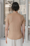 BASERANGE Classic Bamboo Fiber and Cotton Slim Fit T-shirt Series Collection Round Neck Bottoming Shirt France BAS-TOCT-BL-000-AURAL